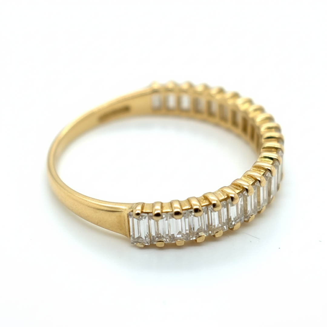 18ct Yellow Gold Diamond Half Eternity Ring
