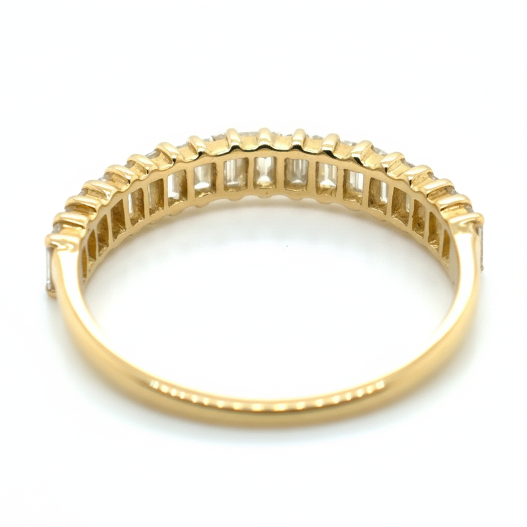 18ct Yellow Gold Diamond Half Eternity Ring