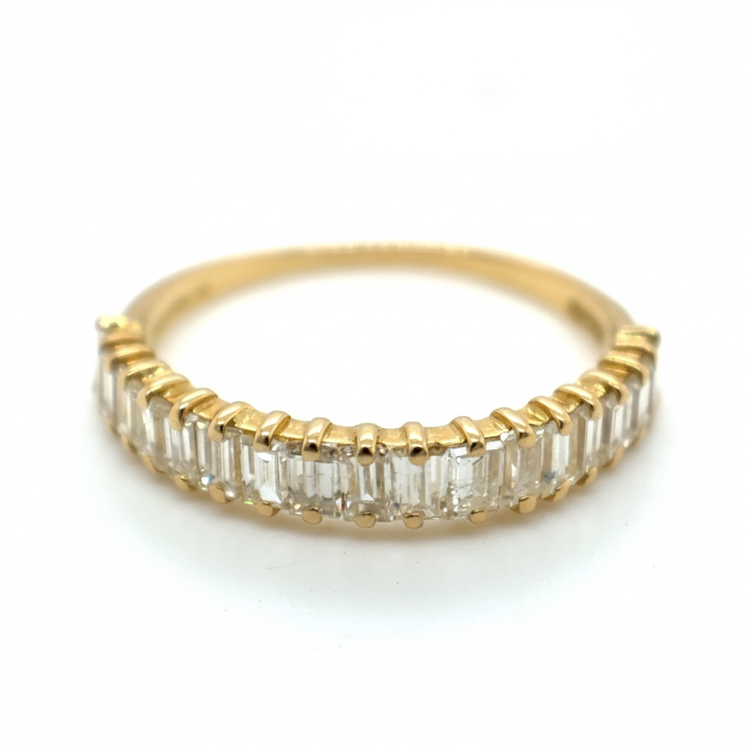 18ct Yellow Gold Diamond Half Eternity Ring
