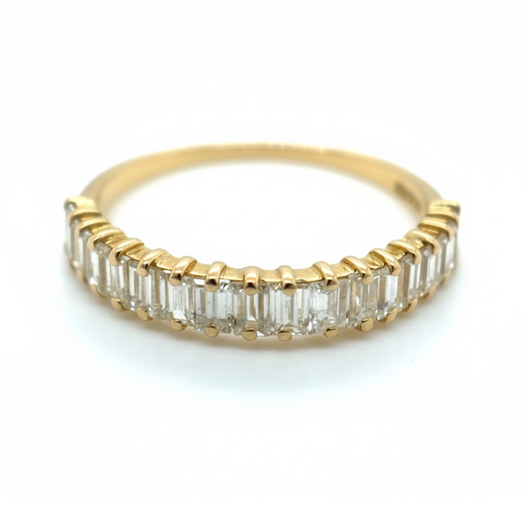 18ct Yellow Gold Diamond Half Eternity Ring