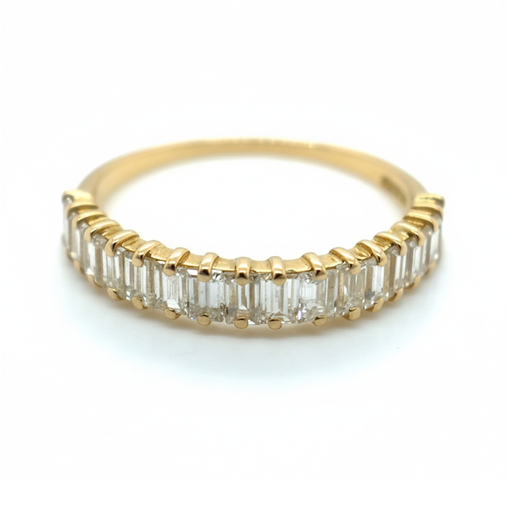 18ct Yellow Gold Diamond Half Eternity Ring