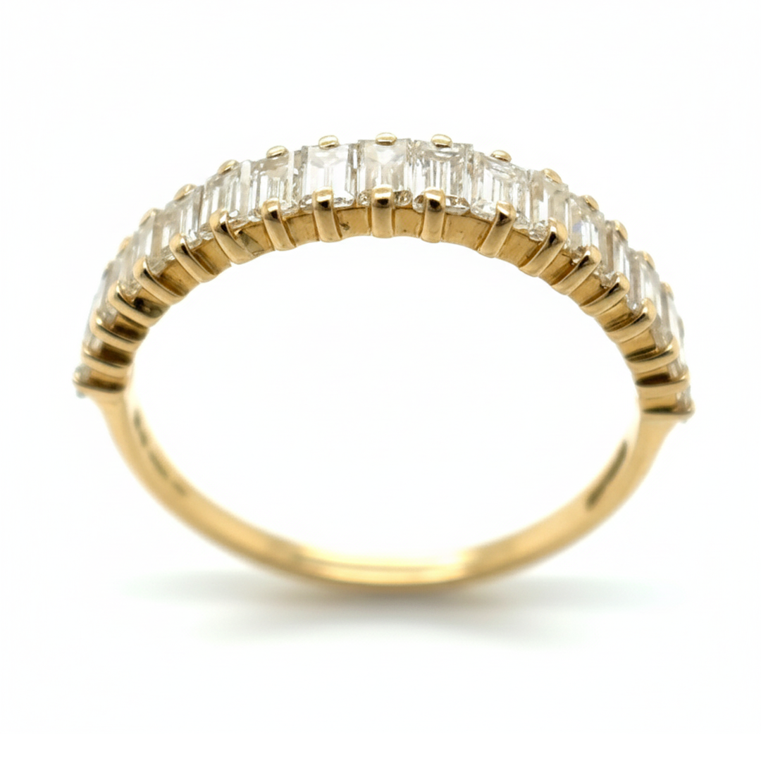 18ct Yellow Gold Diamond Half Eternity Ring
