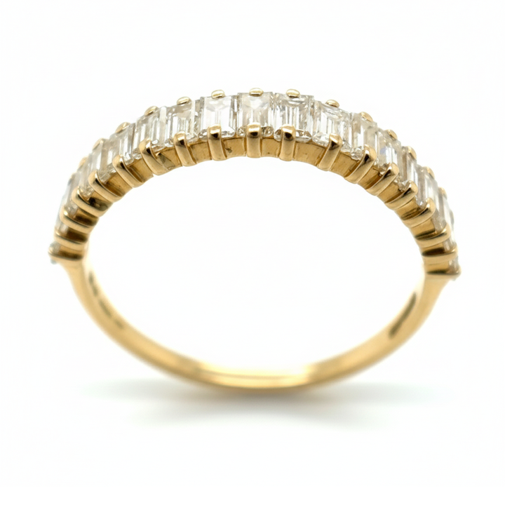 18ct Yellow Gold Diamond Half Eternity Ring