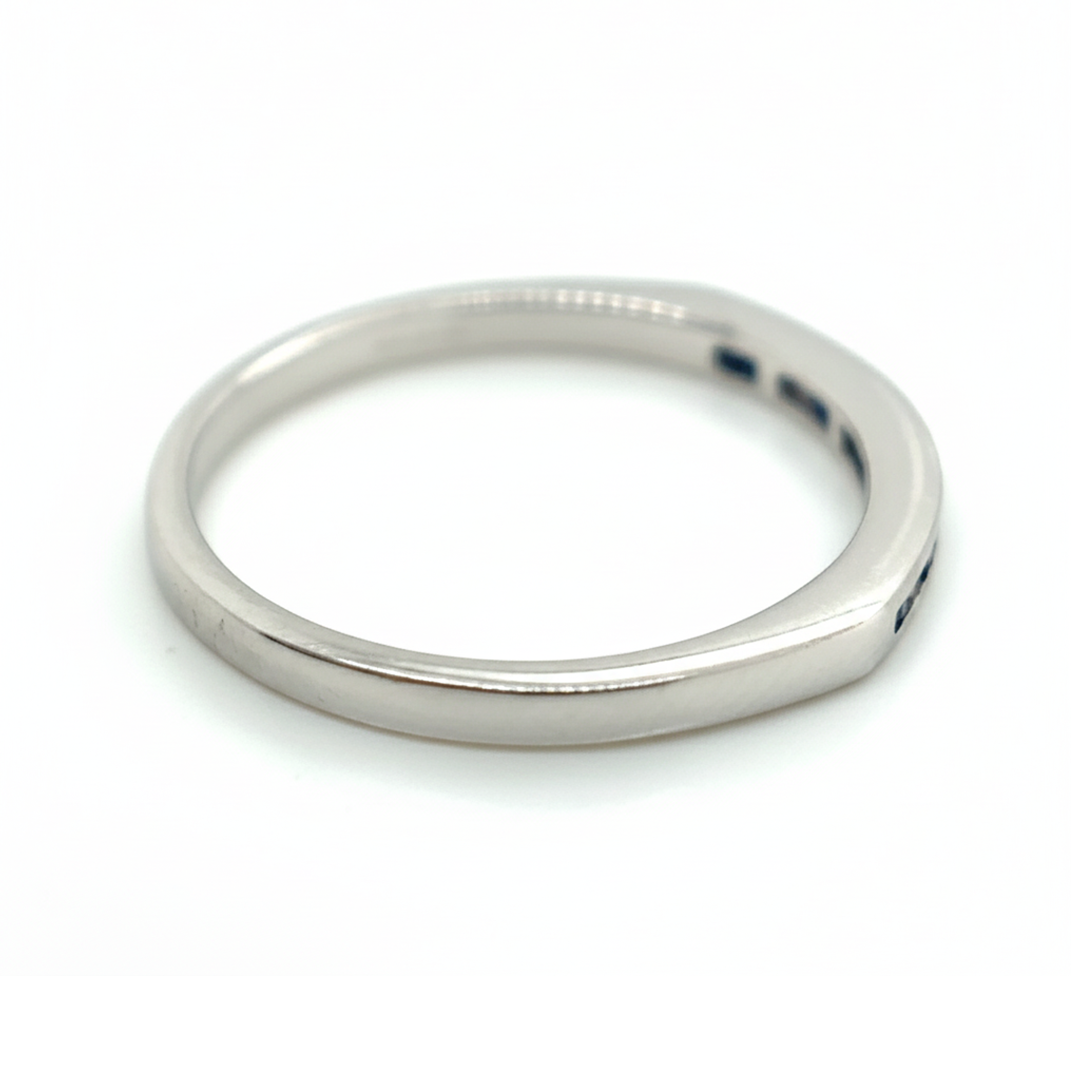 9ct White Gold Sapphire and Diamond Ring