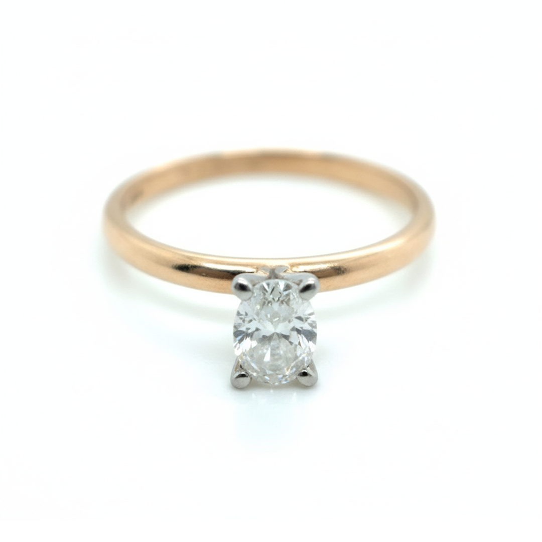 14ct Rose Gold Diamond Ring