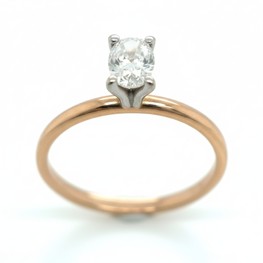 14ct Rose Gold Diamond Ring