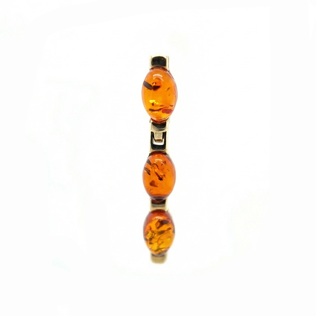 9ct Yellow Gold Amber Earrings