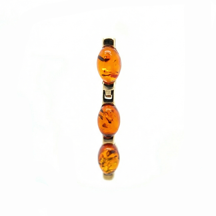 9ct Yellow Gold Amber Earrings