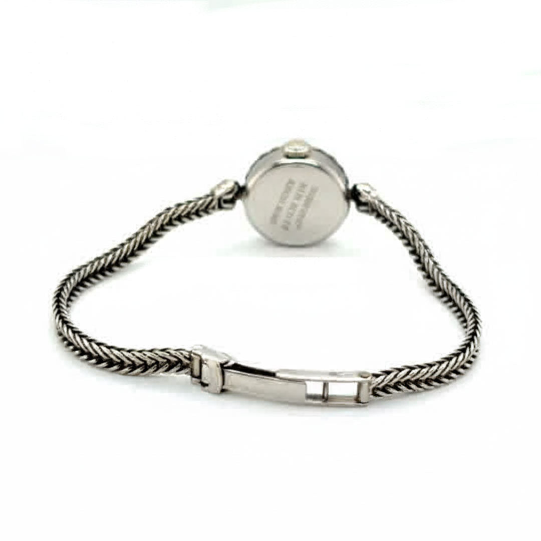 9ct white gold L.A. Leuba Diamond Set Watch