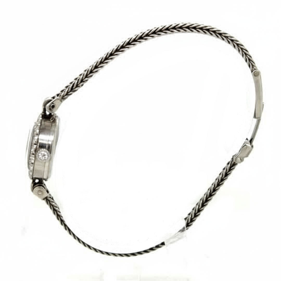 9ct white gold L.A. Leuba Diamond Set Watch