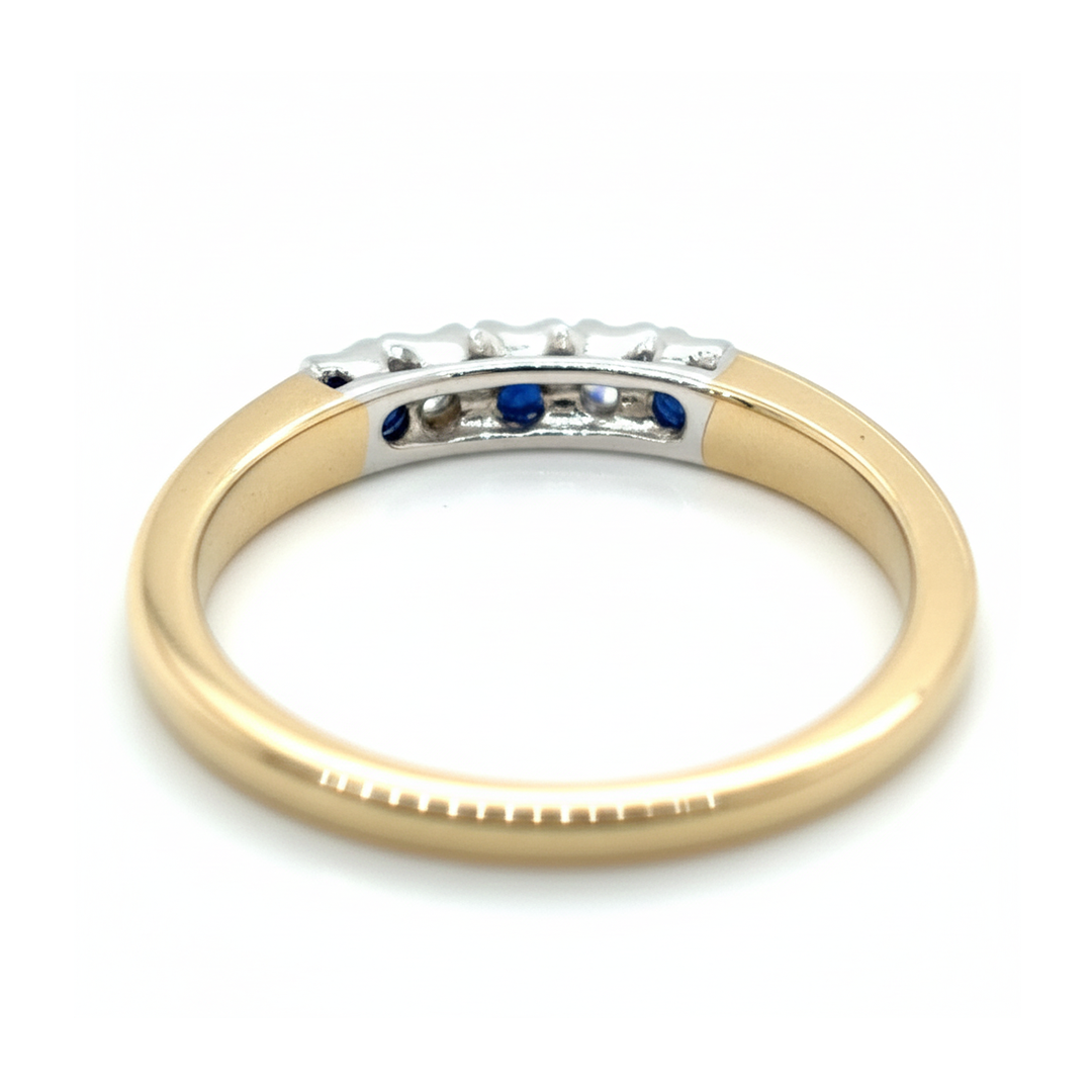 9ct Yellow Gold 5 Stone Ring