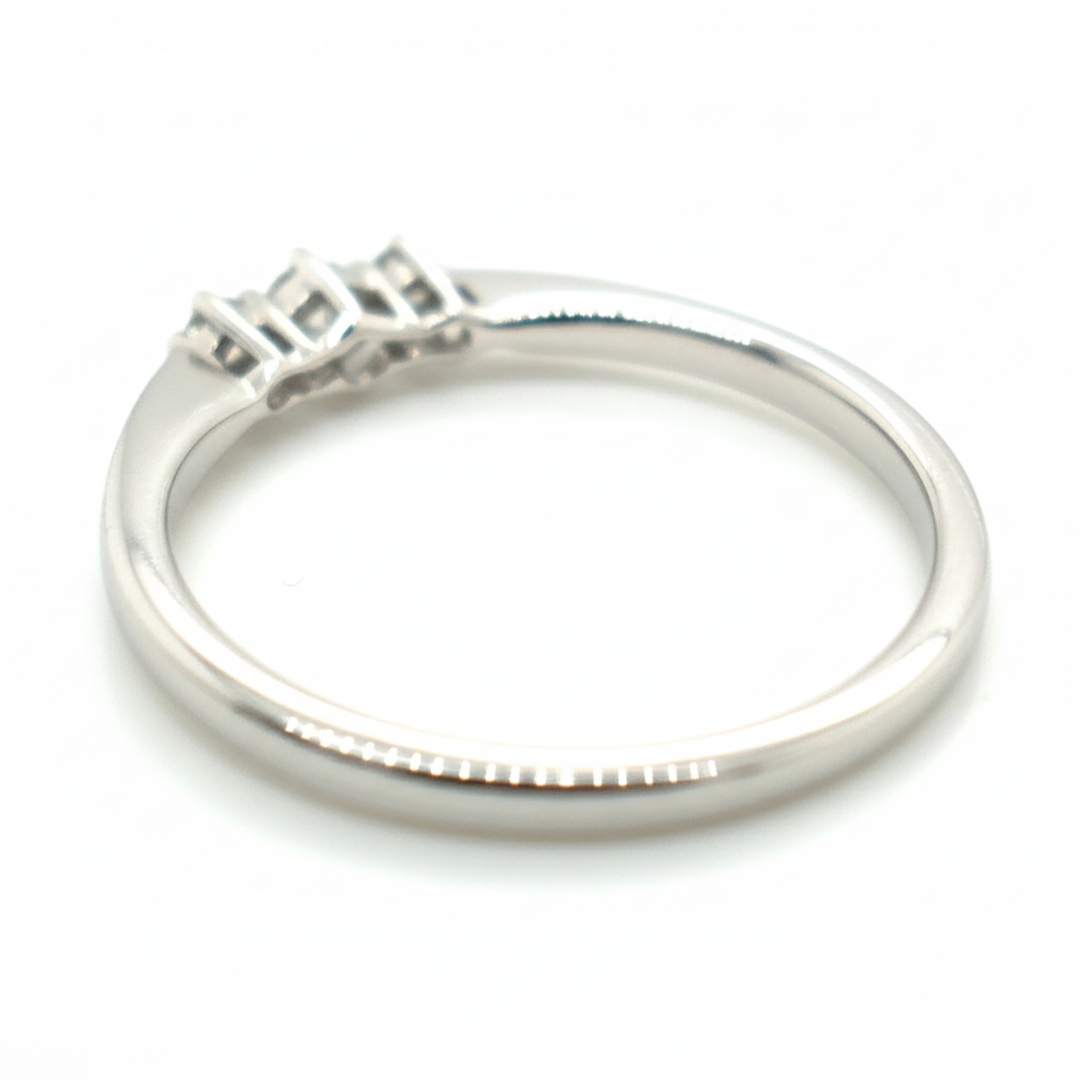 9ct White Gold 3 Stone Diamond Ring