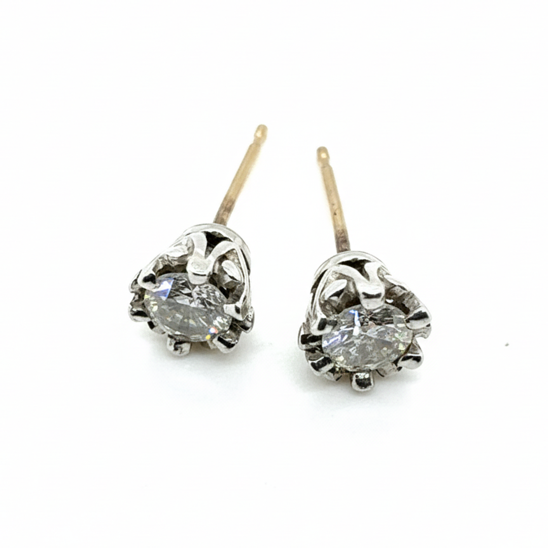 9ct Yellow Gold 0.20ct Diamond Earrings