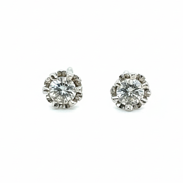 9ct Yellow Gold 0.20ct Diamond Earrings