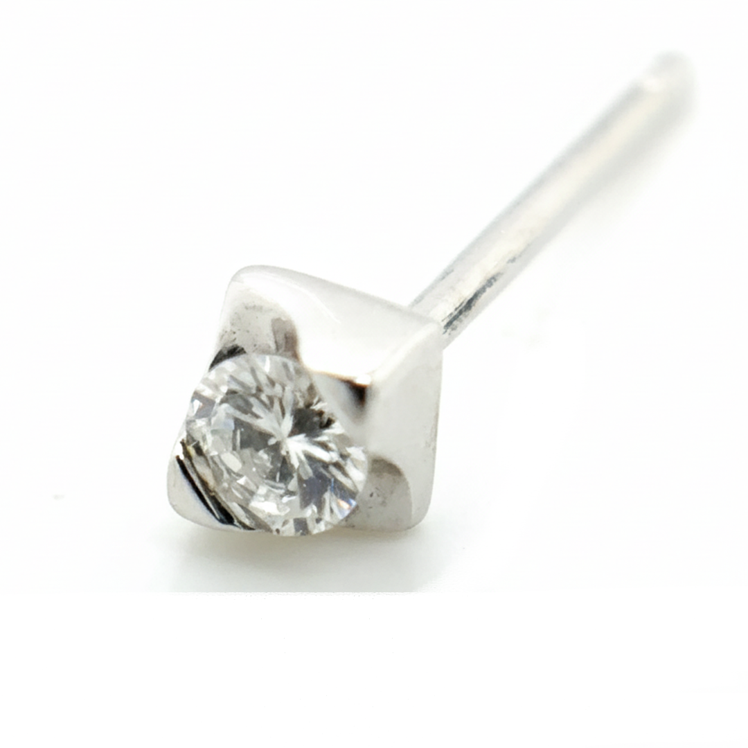 18ct White Gold Diamond Earrings