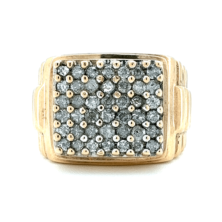 9ct Yellow Gold Diamond Ring