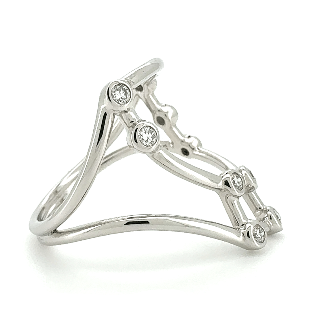 18ct White Gold Diamond Constellation Ring