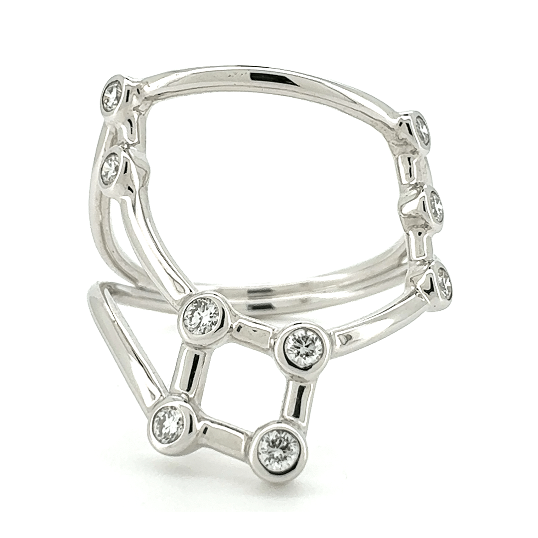 18ct White Gold Diamond Constellation Ring