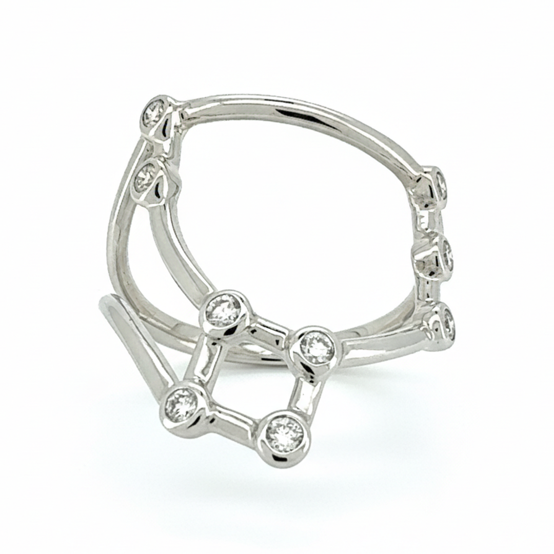 18ct White Gold Diamond Constellation Ring