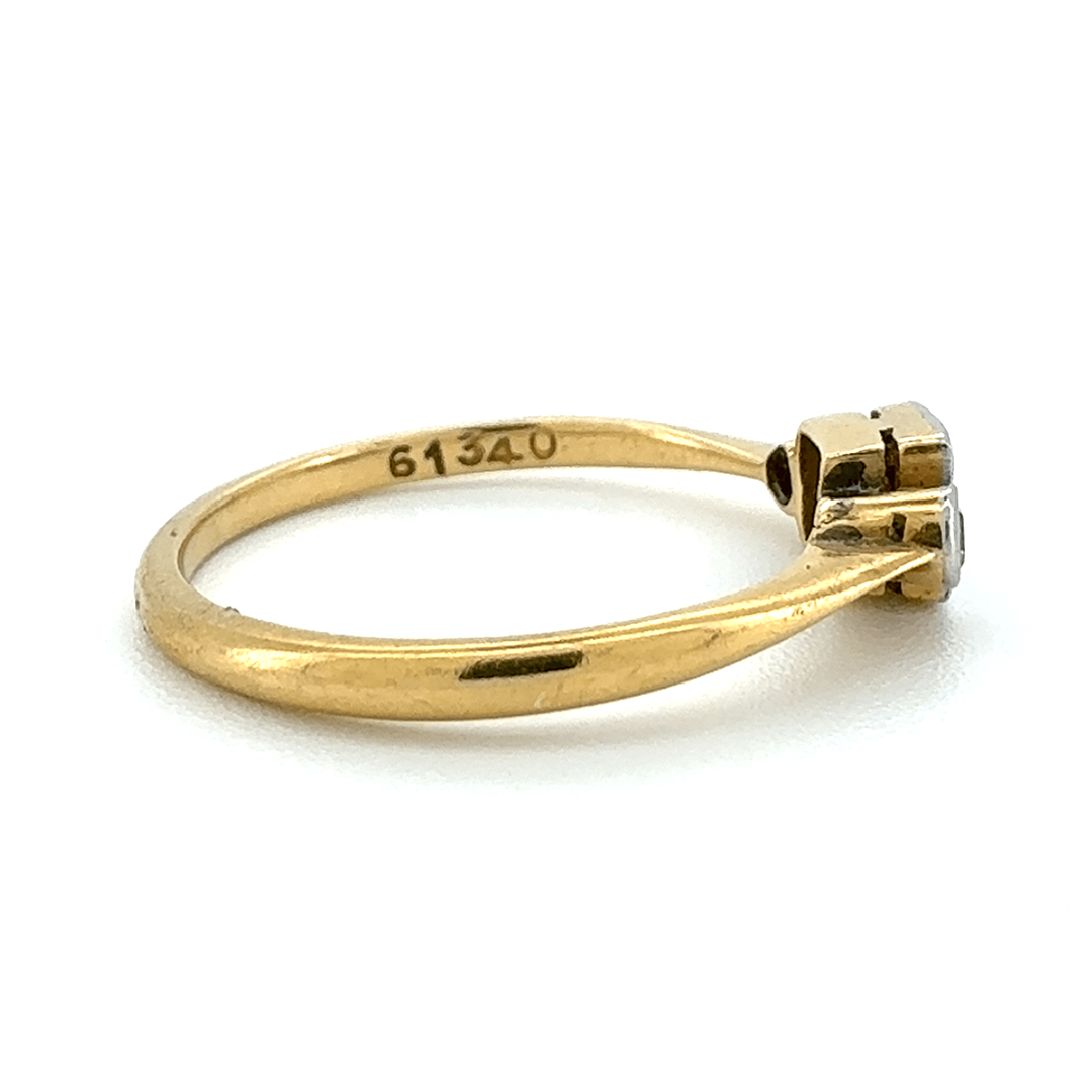 18ct Yellow Gold Diamond Ring