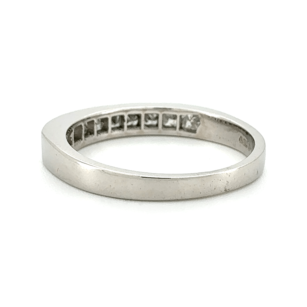 18ct White Gold Diamond Band