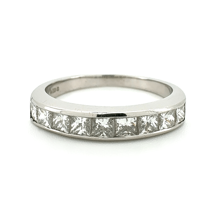 18ct White Gold Diamond Band