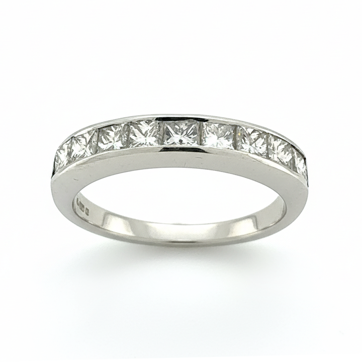 18ct White Gold Diamond Band