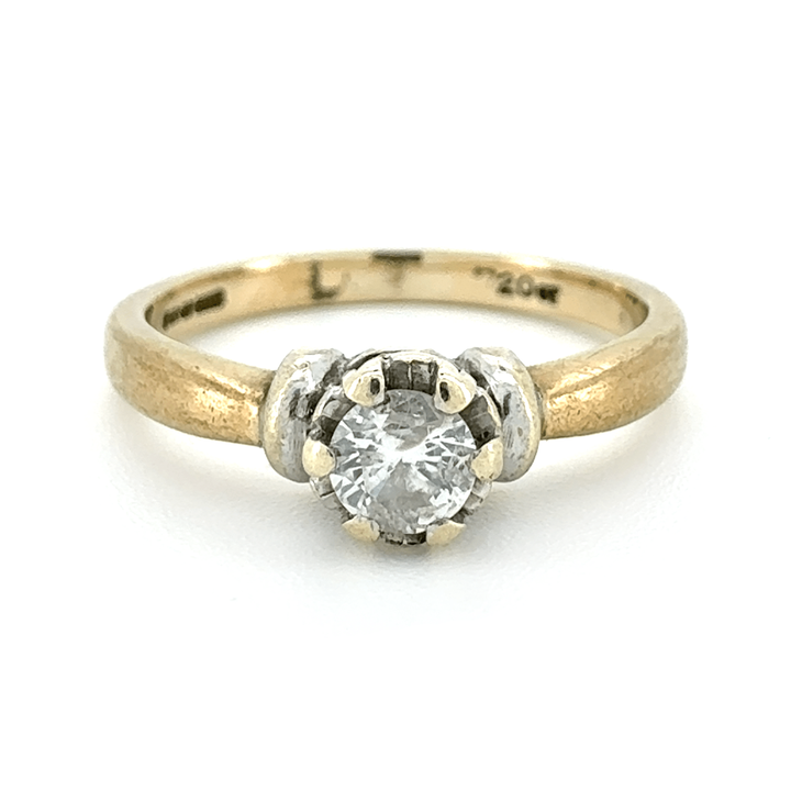 9ct Yellow Gold Diamond Ring