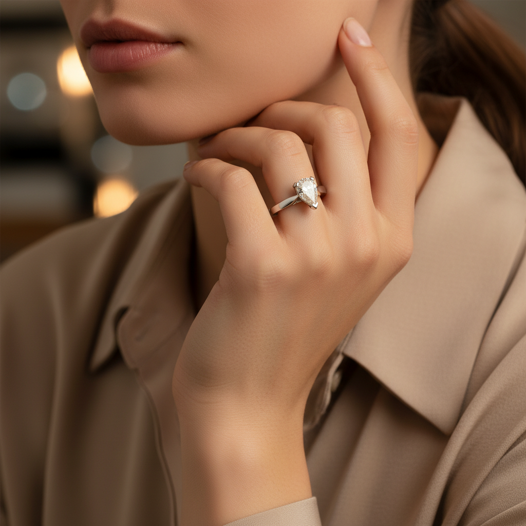 18ct White Gold Diamond Ring