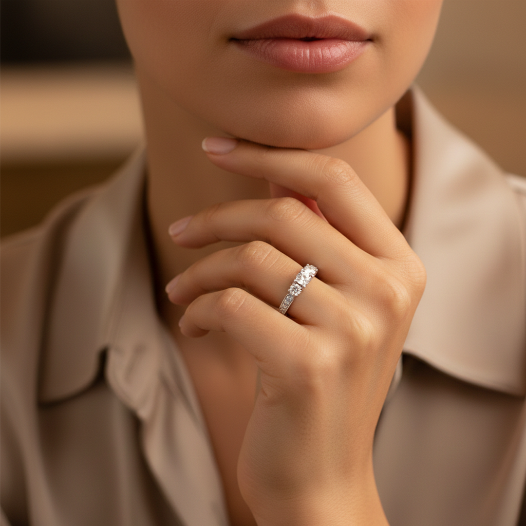 18ct White Gold Diamond Ring