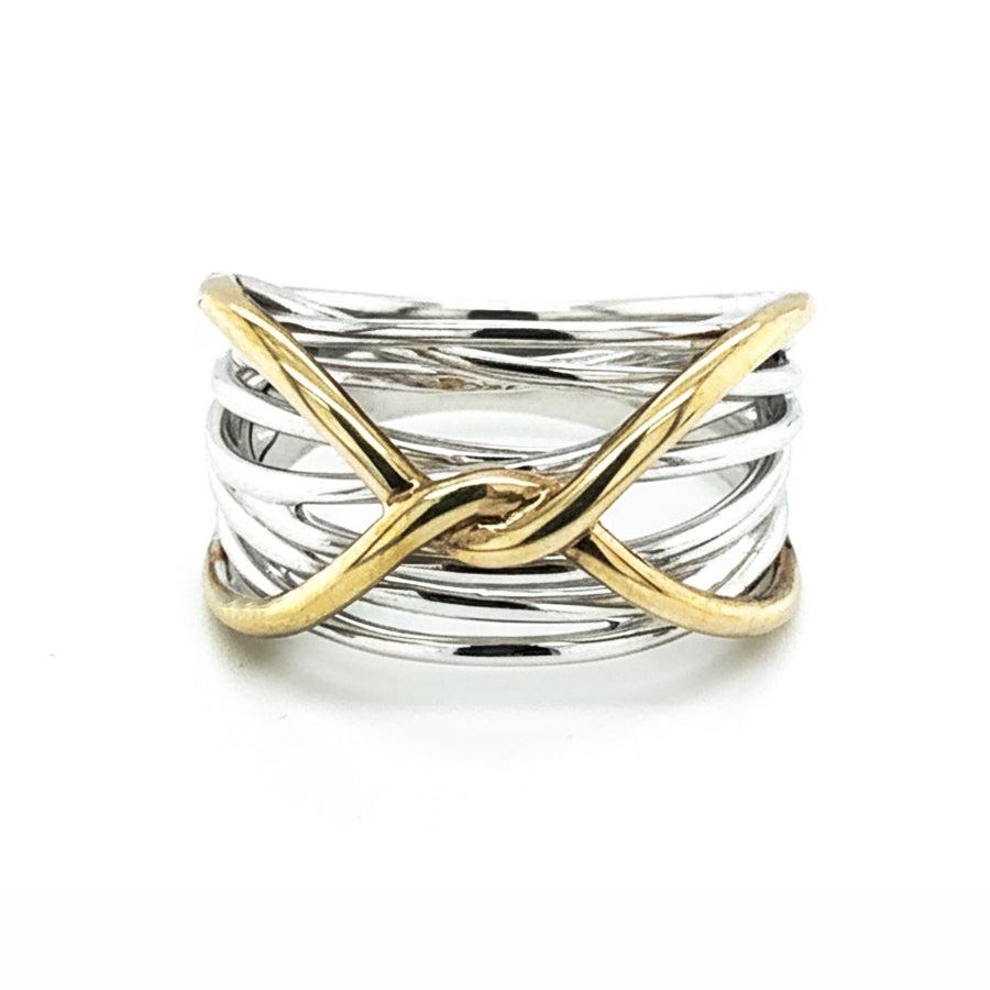9ct Gold Two Tone Ring