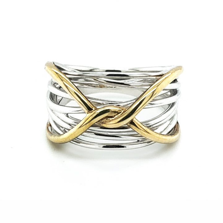 9ct Gold Two Tone Ring