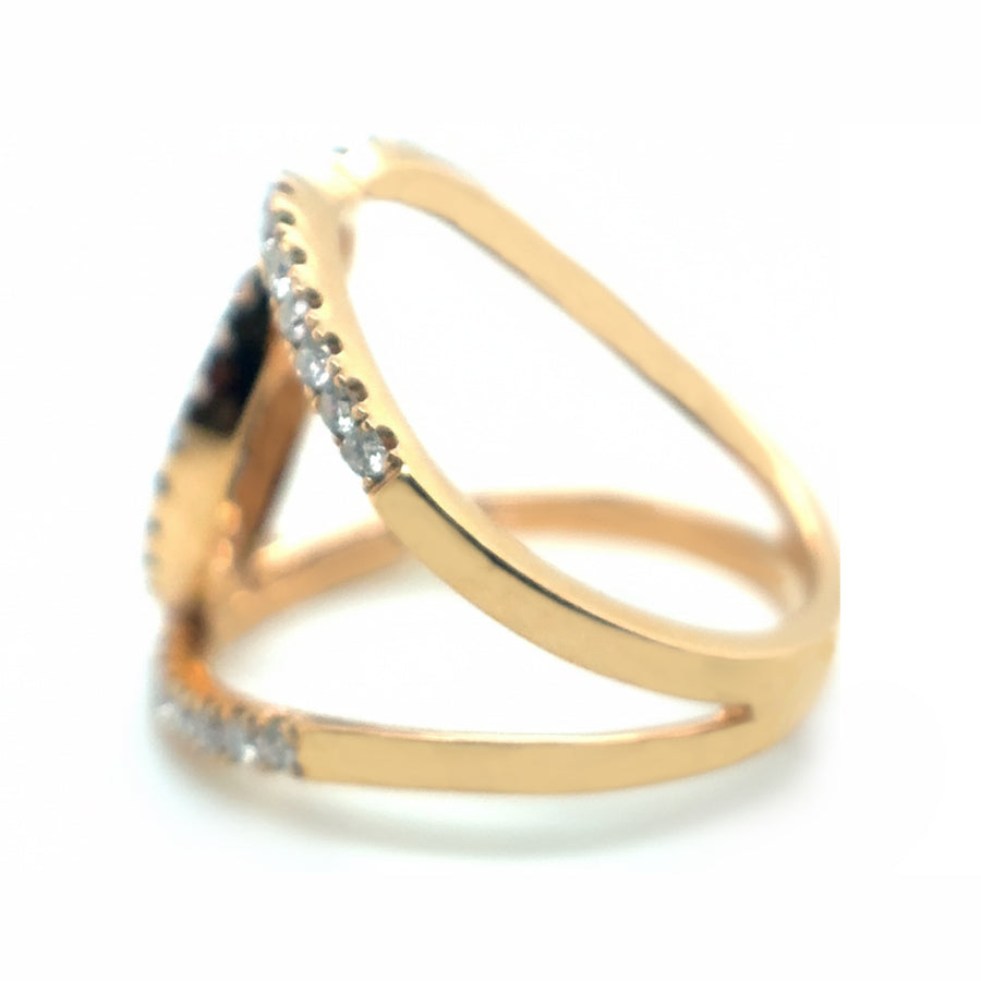 18ct Rose Gold Diamond ring