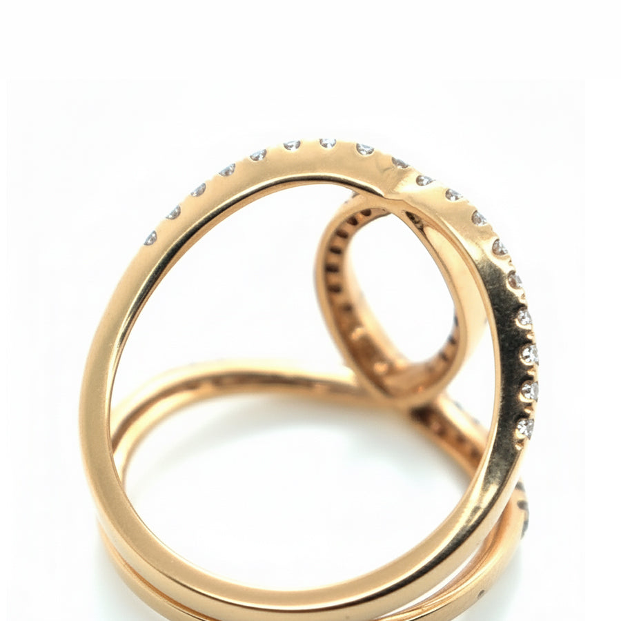 18ct Rose Gold Diamond ring