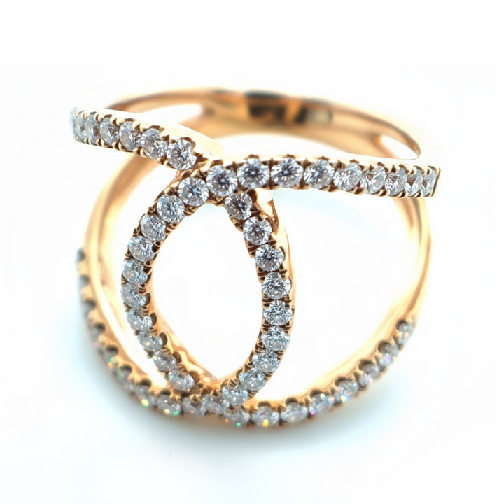 18ct Rose Gold Diamond ring