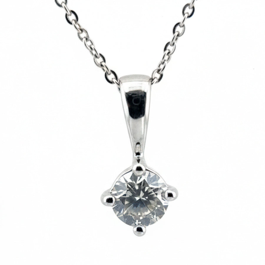 18ct White Gold Necklace with 1.05ct Diamond
