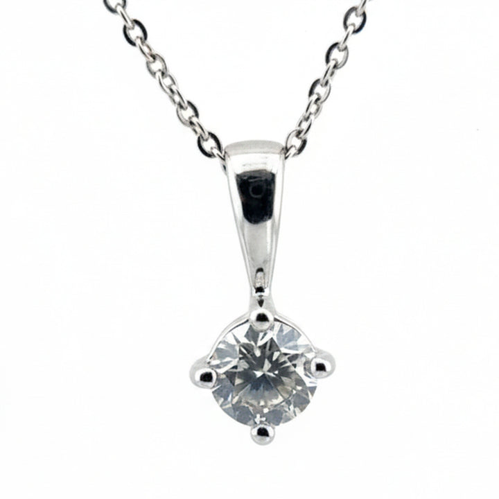 18ct White Gold Necklace with 1.05ct Diamond