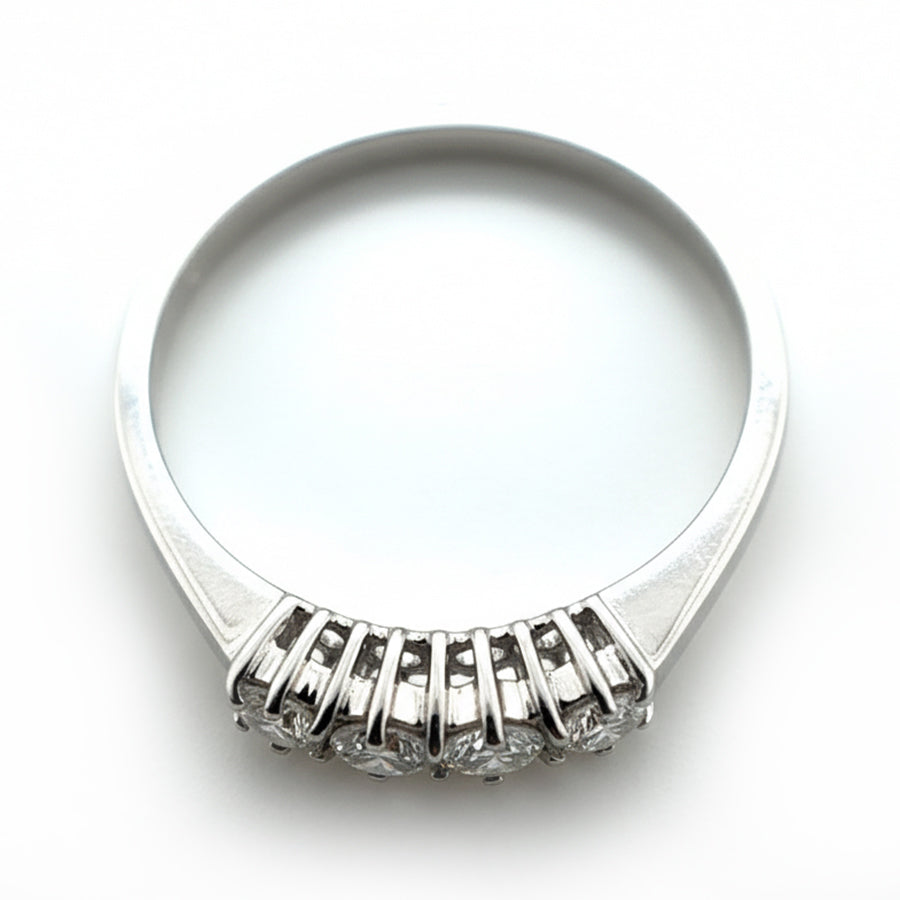 18ct White Gold 4 Round Brilliant Cut Diamond Ring