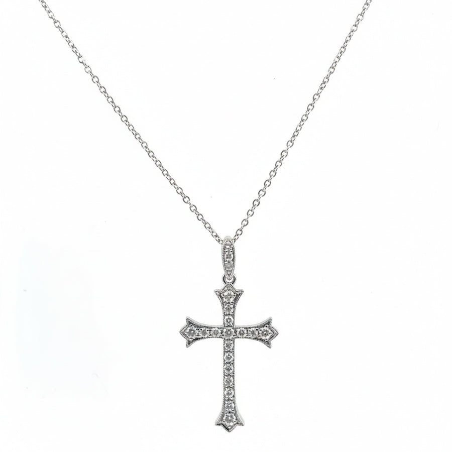 18ct White Gold Diamond Pendant