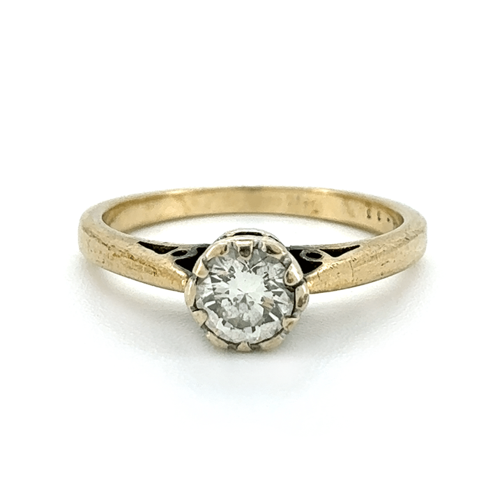 9ct Yellow Gold Diamond Ring