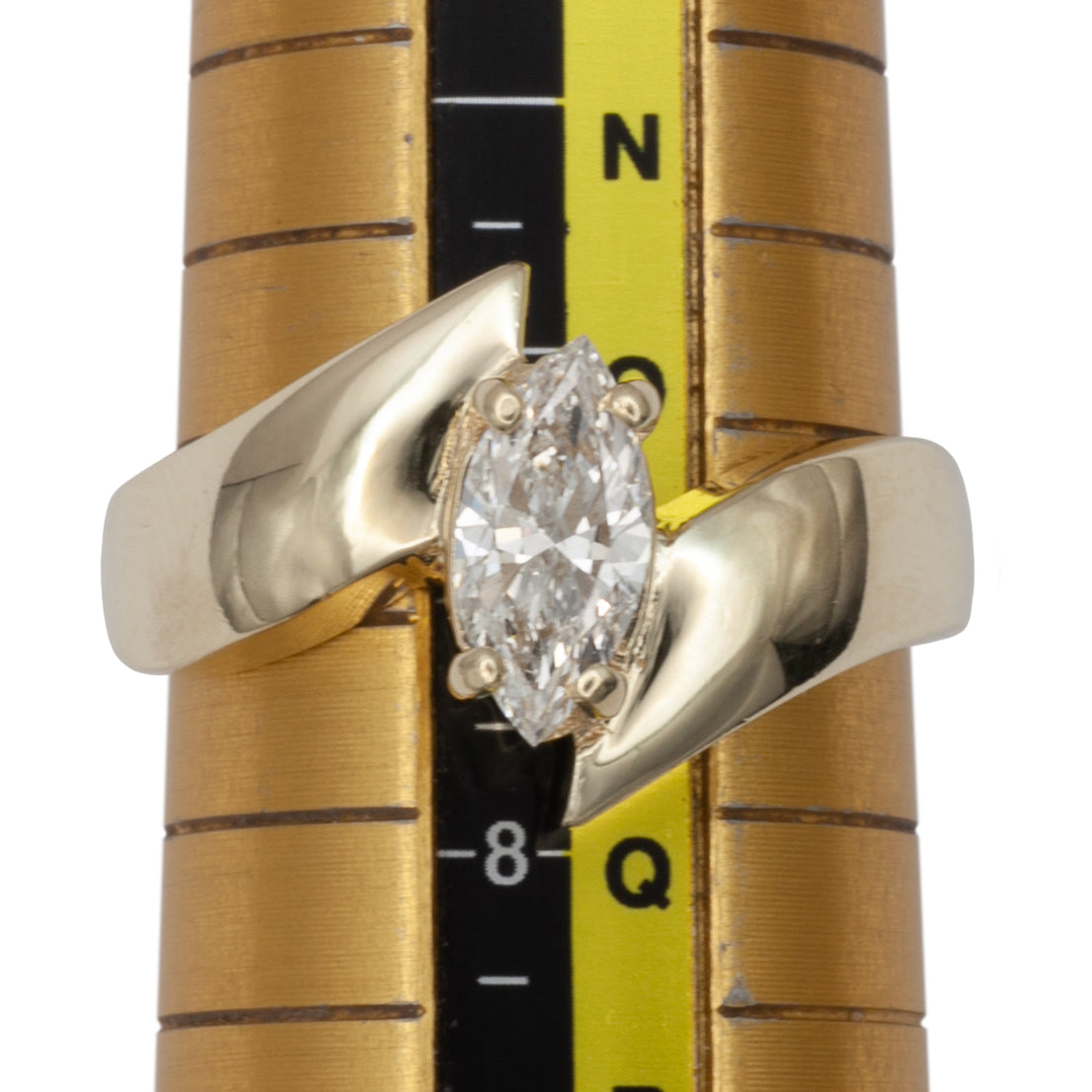 A 14ct gold diamond ring
