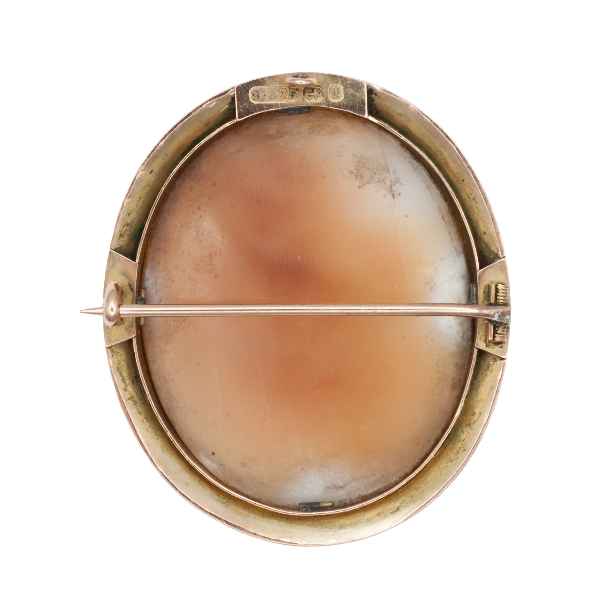 A 9ct gold cameo brooch
